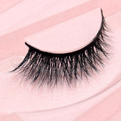 Visofree 3D Mink Eyelashes – Thick Handmade Full Strip Cruelty-Free False Lashes for Makeup M56