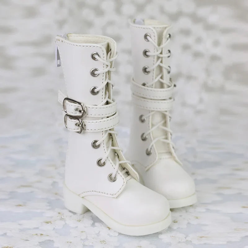 1/4 MSD & 1/3 SD BJD Leather Shoes – Fashion Martin High Boots for Dollfie, DREAM, MID, DK, SOOM, DOD Dolls