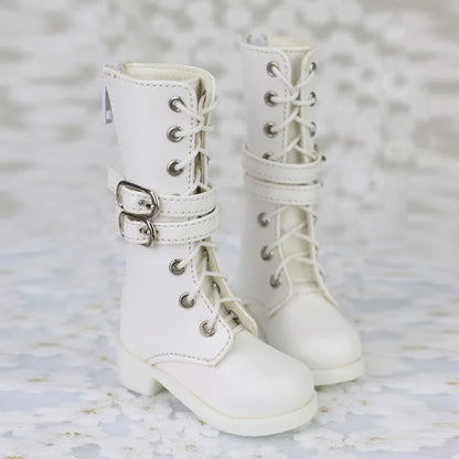 1/4 MSD & 1/3 SD BJD Leather Shoes – Fashion Martin High Boots for Dollfie, DREAM, MID, DK, SOOM, DOD Dolls