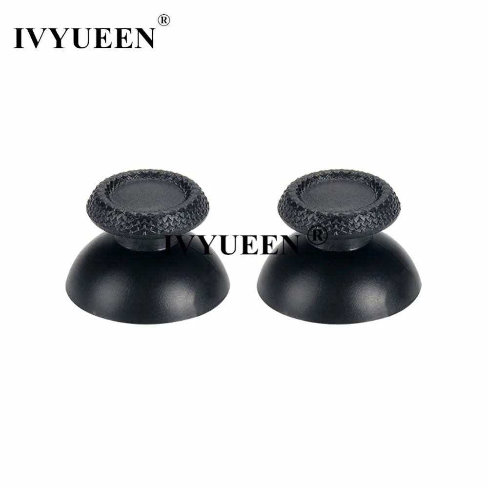 IVYUEEN 100PCS Black Analog Stick Caps – Thumb Grip Covers for PS5, PS4, PS3 & Xbox Controllers