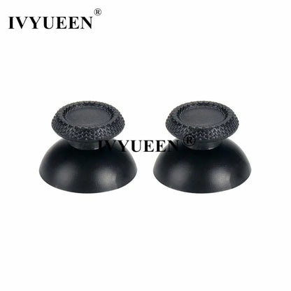 IVYUEEN 100PCS Black Analog Stick Caps – Thumb Grip Covers for PS5, PS4, PS3 & Xbox Controllers
