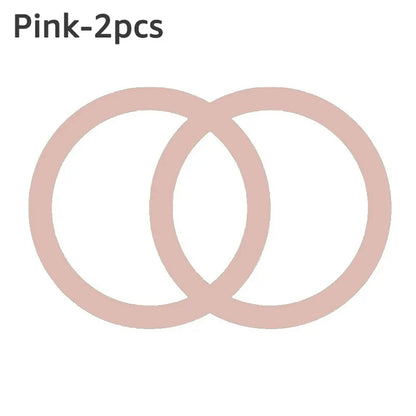 2-Pack MagSafe Magnetic Ring Plate — Universal Metal Sticker for Wireless Charging & Car Mount Holder