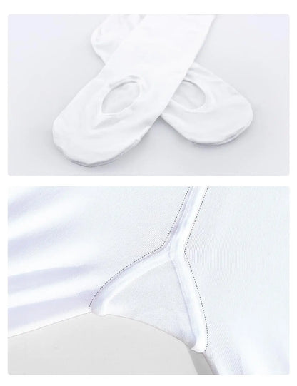 60D Convertible Ballet Tights - Seamless Dance Stockings with Foot Hole for Women
