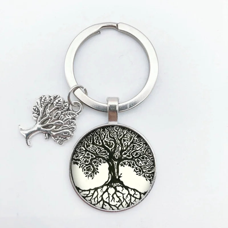 Tree of Life Keychain – Vintage Handmade Fashion Key Ring Jewelry Gift for Men & Women Party & Everyday Use Accessories