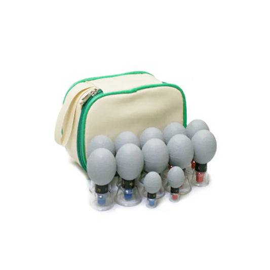 12pcs Magnetic Vacuum Cupping Set – TCM Suction Cups for Acupressure, Back Pain Relief & Body Massage Therapy