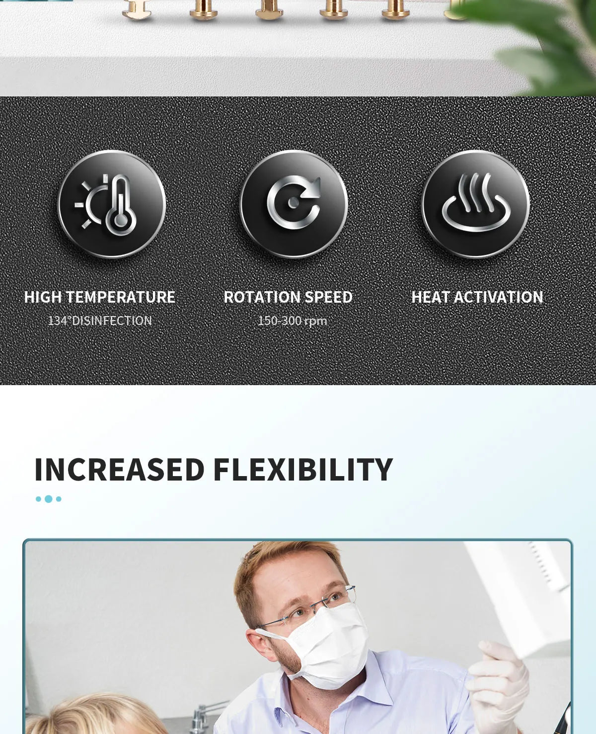 Azdent 6pcs/Pack 25mm SX Dental Files Root Canal Use Rotary Heat Activated  Endodontic Files Rotating File Dentistry Instruments