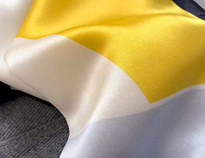 New 2024 Pashmina Scarf – 100% Mulberry Silk Small Shawl, Summer Beach Poncho, Women’s Hijab, Bandana & Kerchief 53x53cm