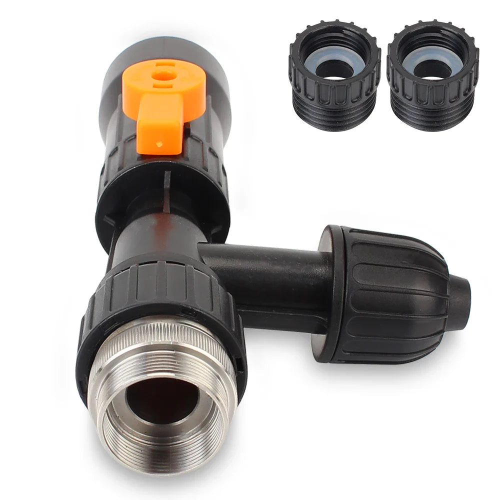 3-Way Faucet Fish Tank Cleaning Splitter - Watering Connector for Faucet Water Changer Pump, Plastic Cleaning Tool
