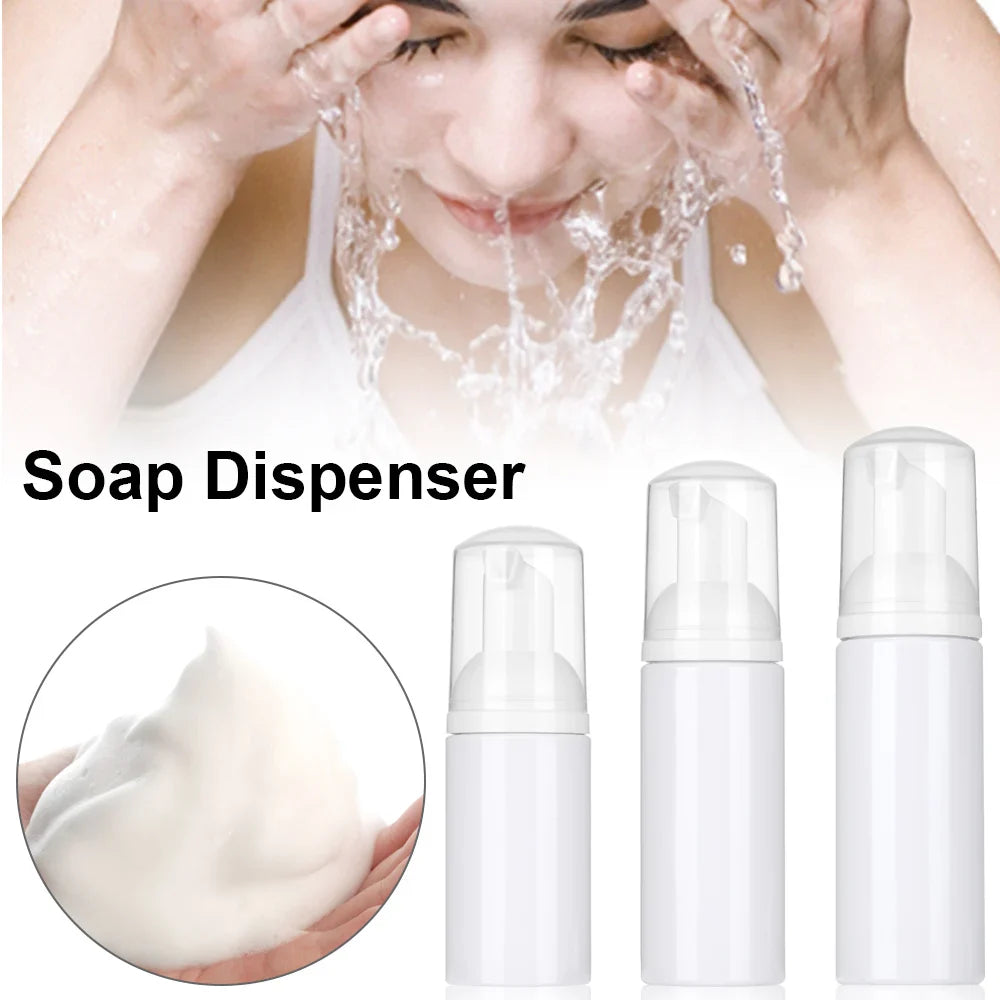 Foaming Soap Dispenser Bottles – 30/50/60/80ML Plastic Pump Bottles for Shampoo, Lotion & Shower Gel
