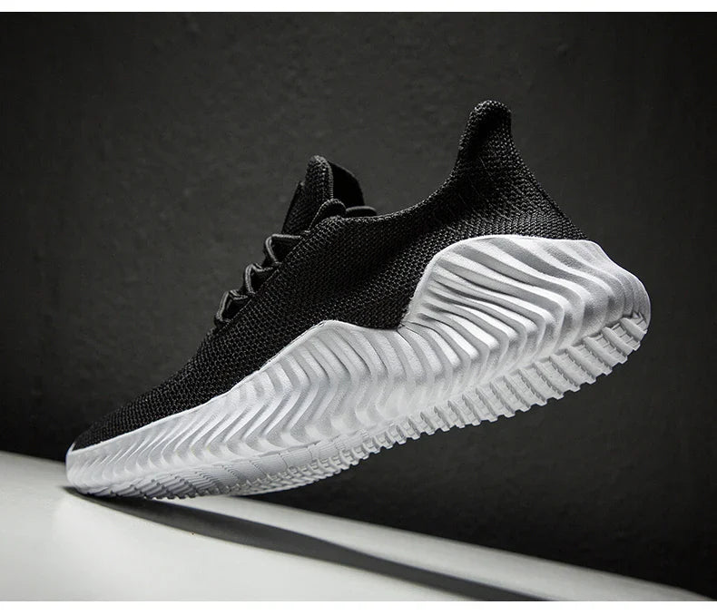 Men's White Sneakers – Casual Walking & Running Shoes, Plus Size 49, Tennis Masculino
