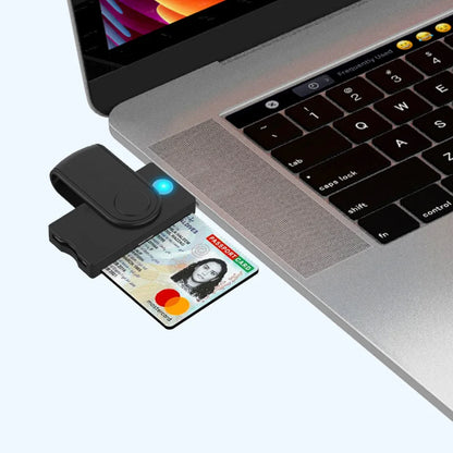 UTHAI X02 USB SIM Smart Card Reader – Bank Card IC/ID EMV SD TF MMC USB-CCID ISO 7816 Compatible with Windows & Linux
