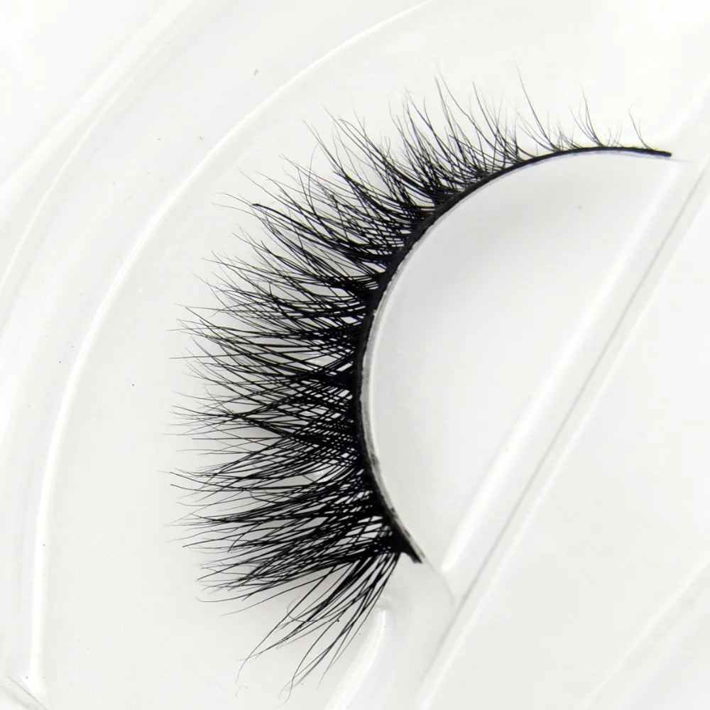 Visofree 3D Mink Eyelashes – Thick Handmade Full Strip Cruelty-Free False Lashes for Makeup M56