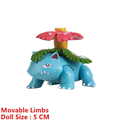 Pokemon 4-13cm Anime Figures – Pikachu, Mewtwo, Charmander, Blastoise Action Model Toy Gifts