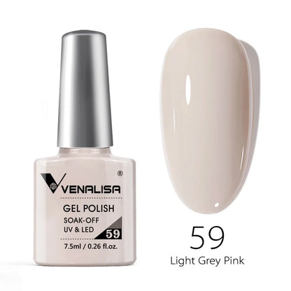 VENALISA 7.5ml HEMA-Free Nail Gel Polish – VIP4 Semi-Permanent Soak-Off UV/LED Gel Varnish, Full Coverage Nail Lacquer