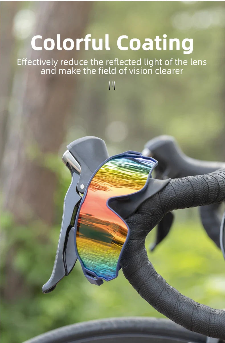 ROCKBROS Polarized Sports Sunglasses — UV400 Cycling Glasses for Outdoor Hiking, Golf & Camping