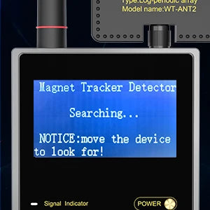 RF Signal Bug Detector with Magnetic Anti-Tracking – Wireless Audio, GPS & Hidden Camera Finder Security Device