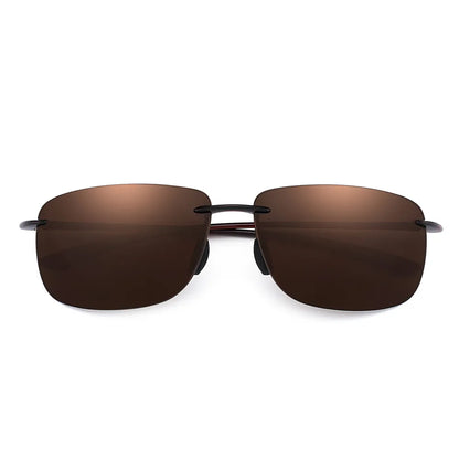 JIM Ultralight Sport Sunglasses – TR90 Rimless Frame for Men & Women, Ideal for Running, Fishing, Cycling, and Driving