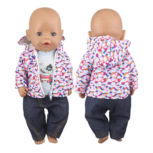 2023 New Doll Outfit Set – Cute Jumpers & Rompers for 17-Inch / 43cm Baby Reborn Dolls