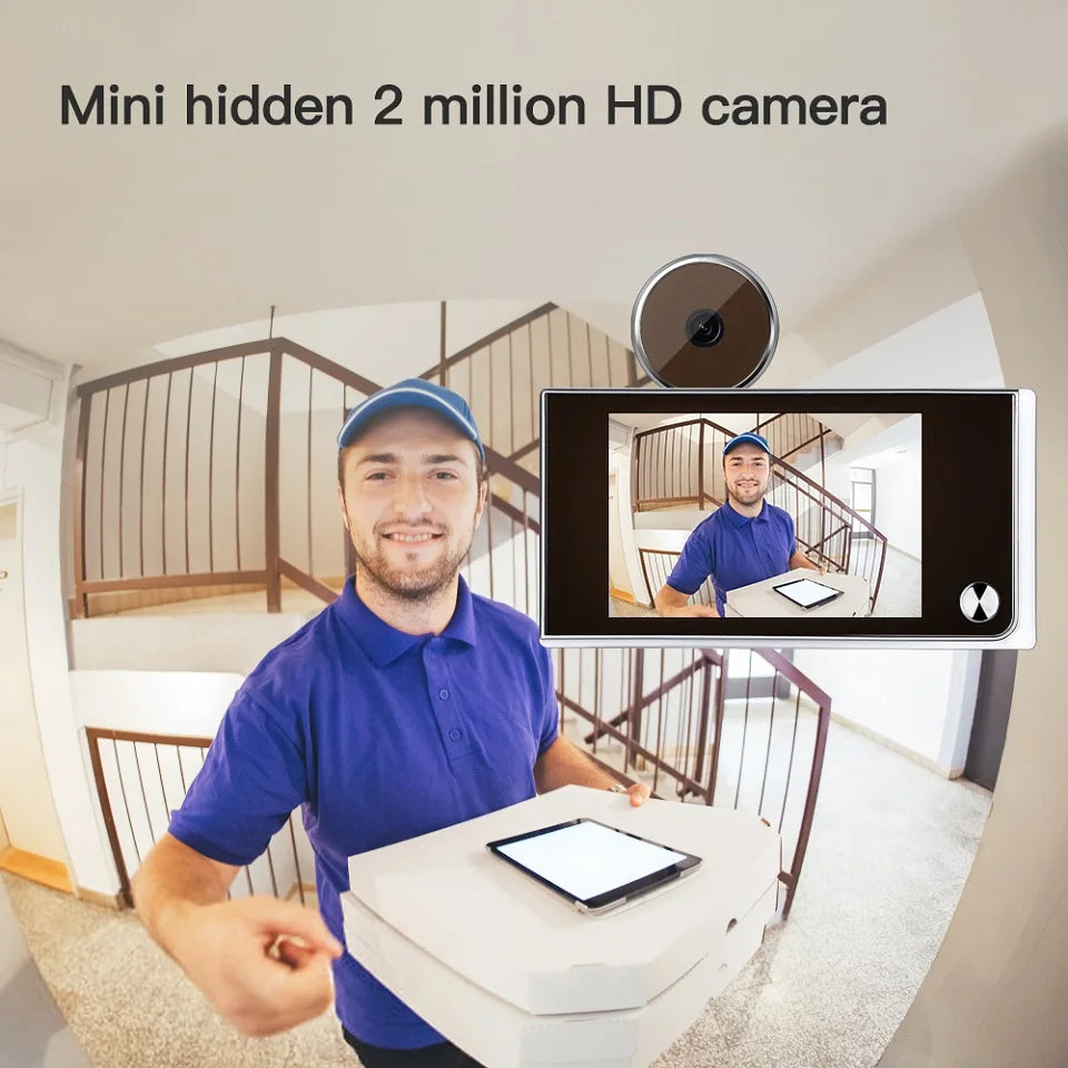 Awapow 3.5" Digital Door Viewer — 120° HD LCD Peephole Camera, 2MP Cat Eye Doorbell Monitor