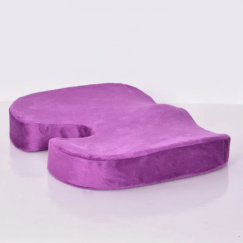 Ergonomic Bamboo Memory Foam Seat & Back Cushion – Slow Rebound Waist Support for Home & Office Chairs