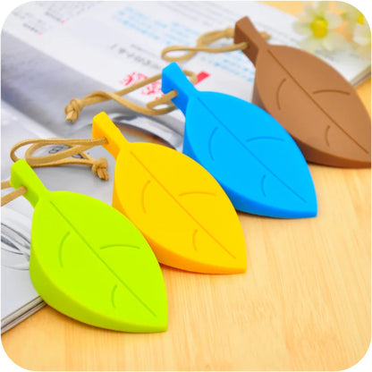 Silicone Leaf Doorstop — Child-Safe Home Protector, Creative Wedge Door Stopper for Baby Safety & Home Decor