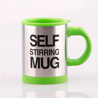 NEW!!! Stainless Steel Self-Stirring Coffee Cup with Custom Logo - Battery or Rechargeable