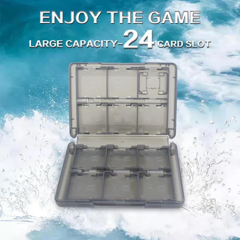 DATA FROG 24 Slot Game Card Case - Hard Storage Holder for Nintendo DS & 3DS Series