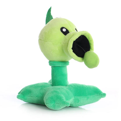 20cm Plants vs Zombies Plush Toys Set Peashooter Snow Pea Repeater Threepeater Gatling Pea Cartoon Game Stuffed Animals Pendants Kids Gift Plushies