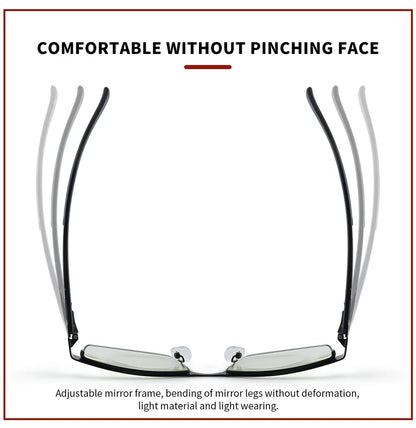 High-Quality Stainless Steel Reading Glasses for Men & Women – Fashion Presbyopic & Anti-Blue Light Eyewear