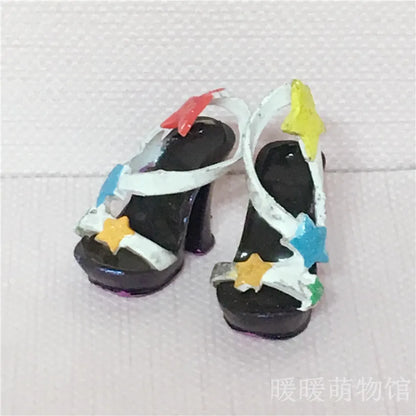 Original Rainbow School Doll – Multi-Style Shoes & DIY Dress-Up Accessories for Girls