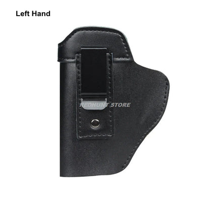 Tactical Leather Holster – IWB Concealed Carry Airsoft Gun Holster for Glock 17/19/43, Sig P365, PX4 & M9 9mm Hunting Accessory