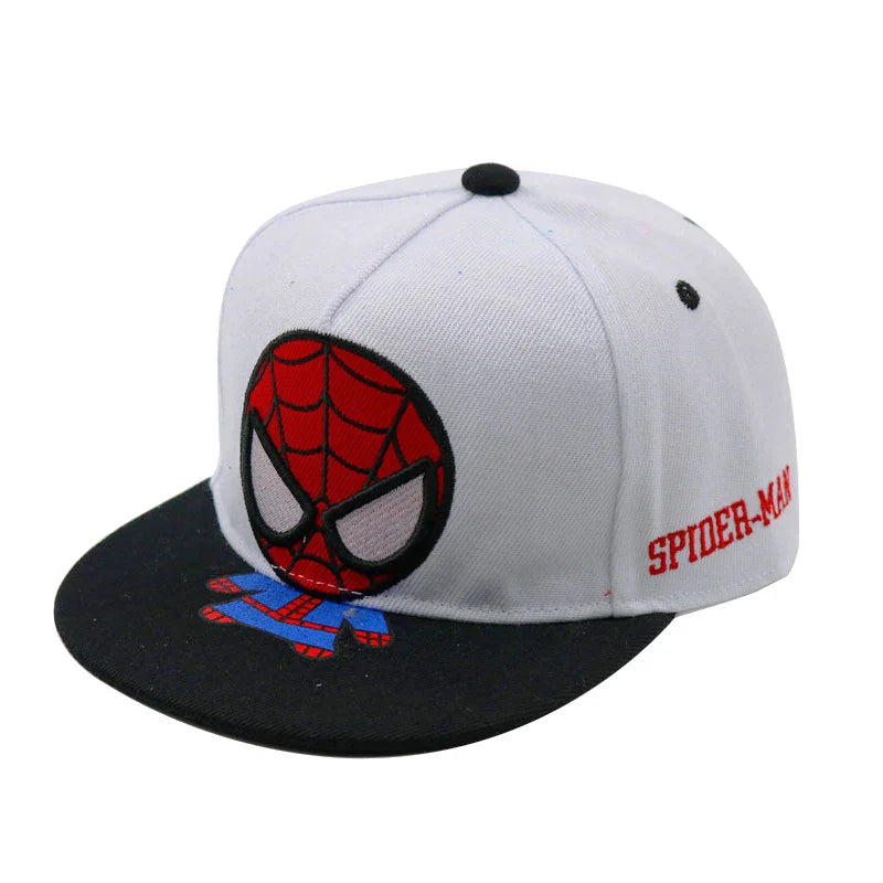 Disney Cartoon Spiderman Kids Hats - Toddler Baby Baseball Cap, Snapback Hip Hop Style for Boys and Girls, Autumn and Spring