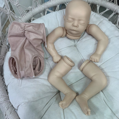 19 Inch Reborn Baby Doll Kit - Lifelike Soft Touch Newborn Doll Parts for DIY Crafting