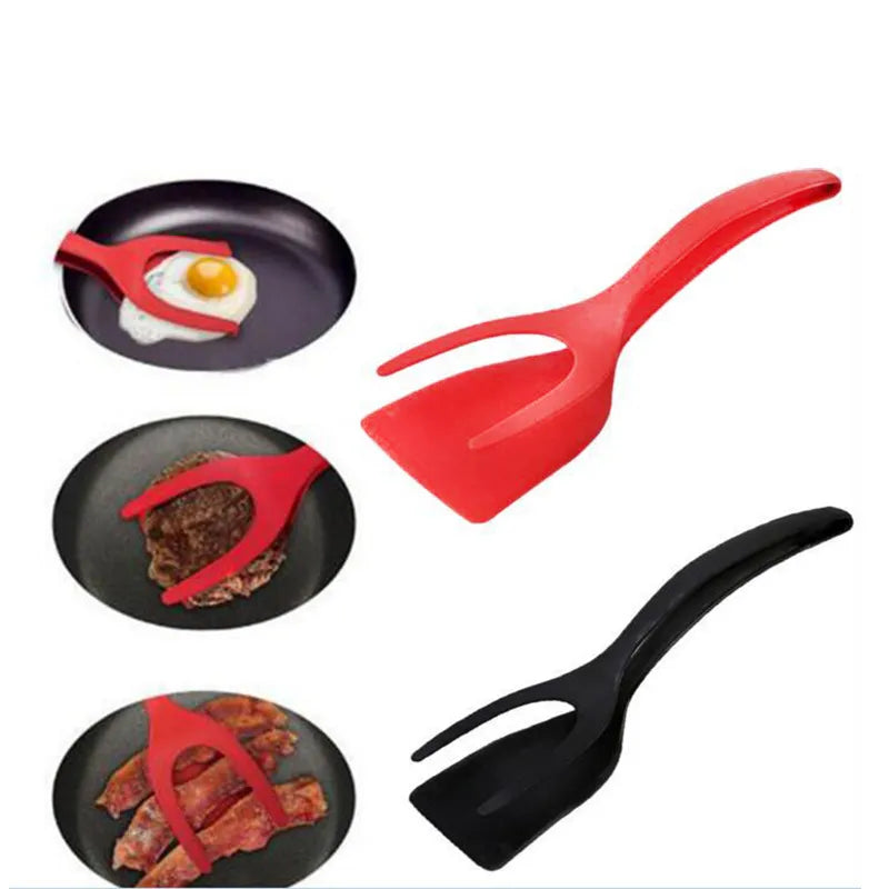 2-In-1 Non-Stick Pancake Spatula and French Fries Turner - Versatile Kitchen Accessory for Eggs, Steak, and More!
