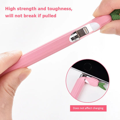 Cute Fruits Silicone Case for Apple Pencil – Protective Cover for 1st and 2nd Generation Apple Pencil – Vegetable-Themed Silicone Cases