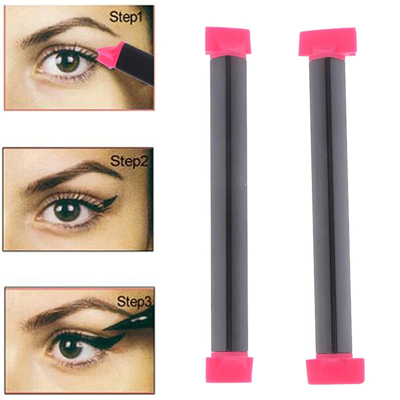 2 Size Eyeliner Stamps - Wing Style Cat Eye Makeup Brush for Women, Cosmetic Beauty Tool
