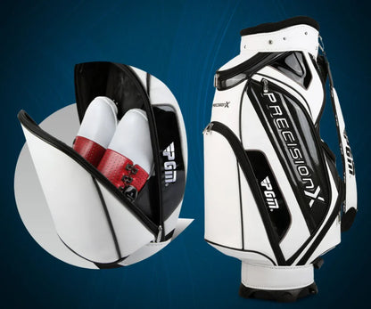 PGM Men's Golf Bag QB034 – PU Waterproof Large Capacity Standard Bag for 14 Golf Clubs