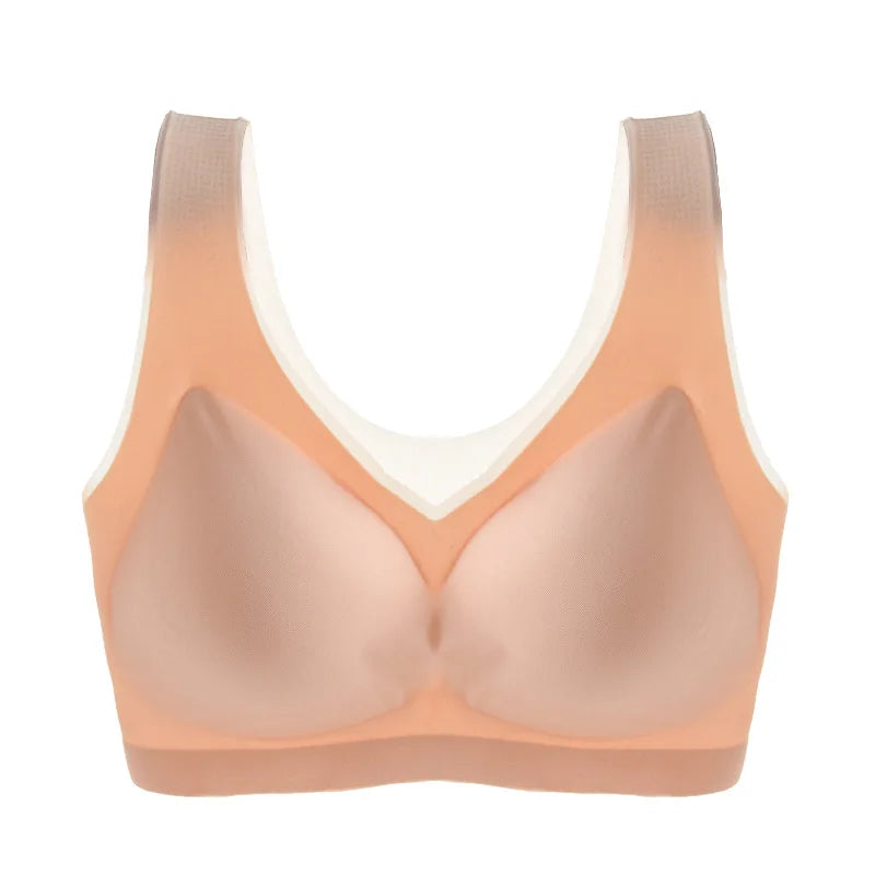 Plus Size 7XL Seamless Wireless Bra for Women – Breathable Push Up Padded Bralette Sexy Comfort Underwear Brassiere Top Support