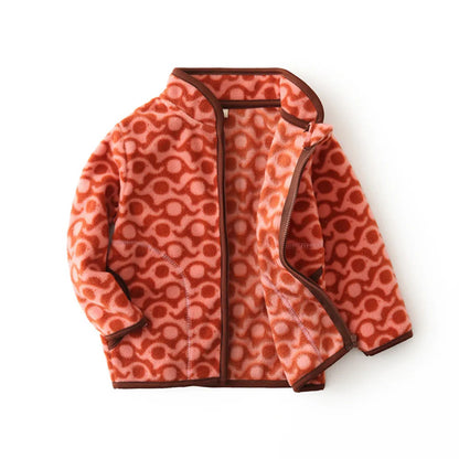 Jumping Meters Dinosaur Zipper Jacket – Kids Fleece Coat with Pockets, Fashionable Outerwear for Boys & Girls