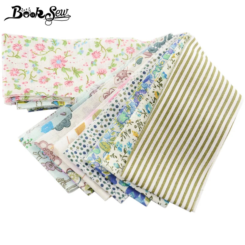 Booksew Ankara Cotton Fabric - Floral Jelly Roll Strips 8-9 Pieces 5x100CM for Patchwork, DIY Dolls & Sewing Crafts