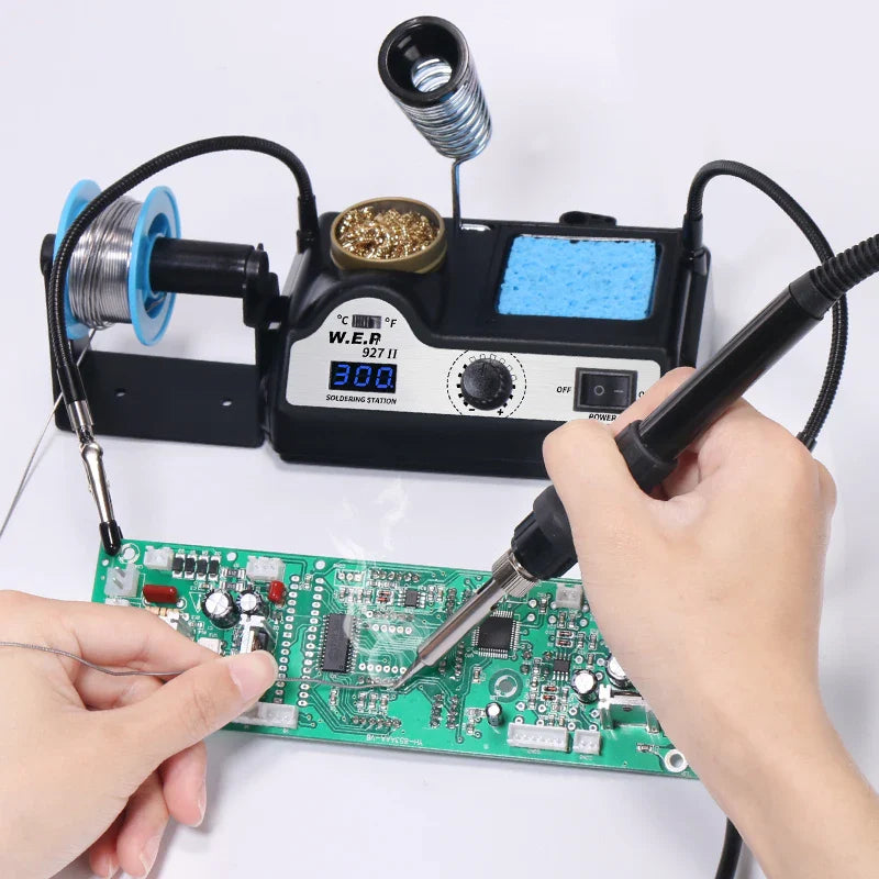 WEP 927-II 2 Helping Hands 60W Electric Soldering Iron Station with Digital Display and Adjustable Temperature Tool