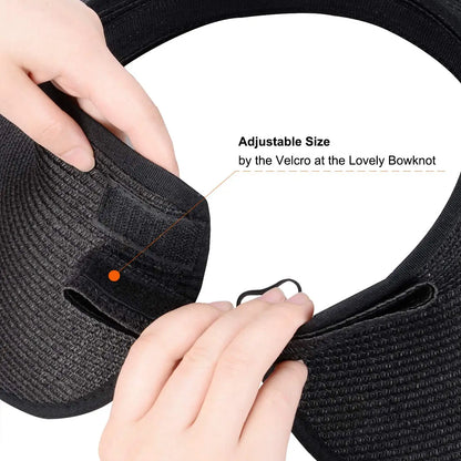 Women’s Summer Visor Hat – Foldable Wide-Brim Straw Cap, Stylish UV-Resistant Sun Hat for Beach & Hiking