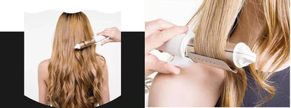 Professional Electric Hair Curler – 9-38mm Temperature Adjustable Curling Iron Wand with LCD Display