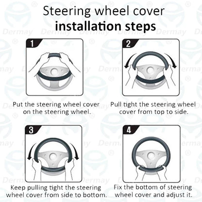 Tesla Model 3 Steering Wheel Cover – PU Leather Non-Slip Auto Accessory, 9 Colors (2016-2023)