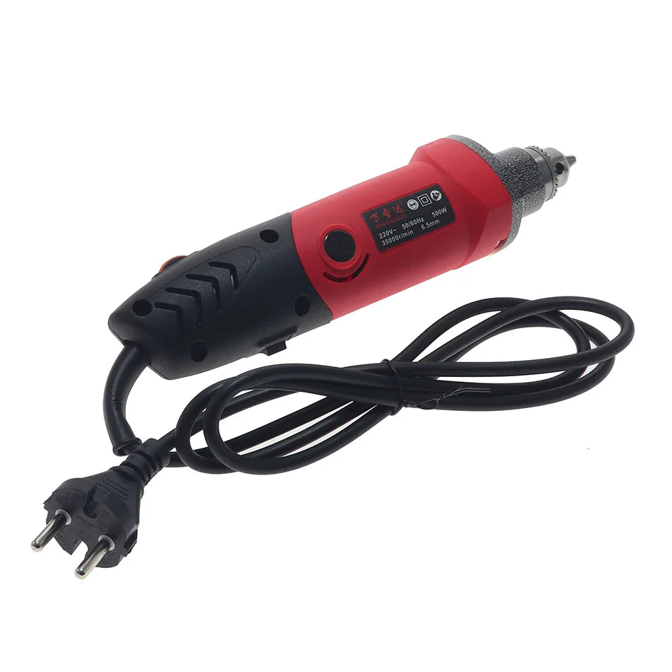500W Electric Engraver Drill – 6-Speed Variable 35000RPM Rotary Grinder Polishing Tool 110V/220V