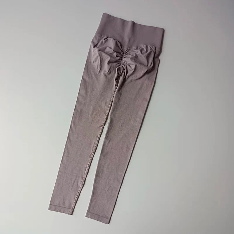 High Waist Women’s Yoga Leggings – Seamless Push-Up Fitness, Running & Gym Pants with Hip Lift and High Elasticity