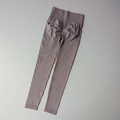 High Waist Women’s Yoga Leggings – Seamless Push-Up Fitness, Running & Gym Pants with Hip Lift and High Elasticity