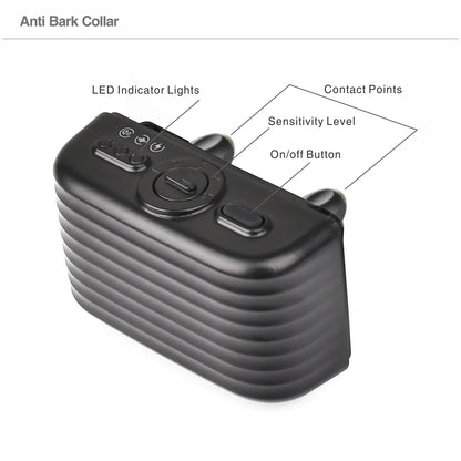 2-in-1 Remote Dog Training & Anti-Bark Collar Rechargeable Waterproof Electric Dog Behavior Control System 600M Range