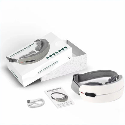 Electric Rotating Kneading Eye Massager | Warm Compress Therapy with Music for Eye Fatigue & Anti-Wrinkle