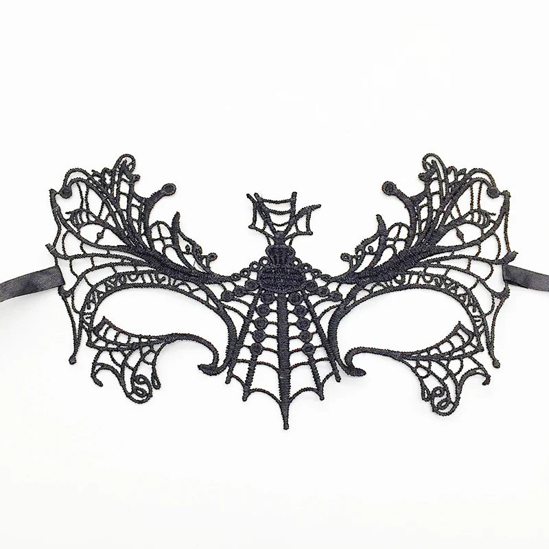 Sexy Lace Eye Mask for Women — Venetian Masquerade, Halloween & Carnival Half-Face Cosplay Party Mask